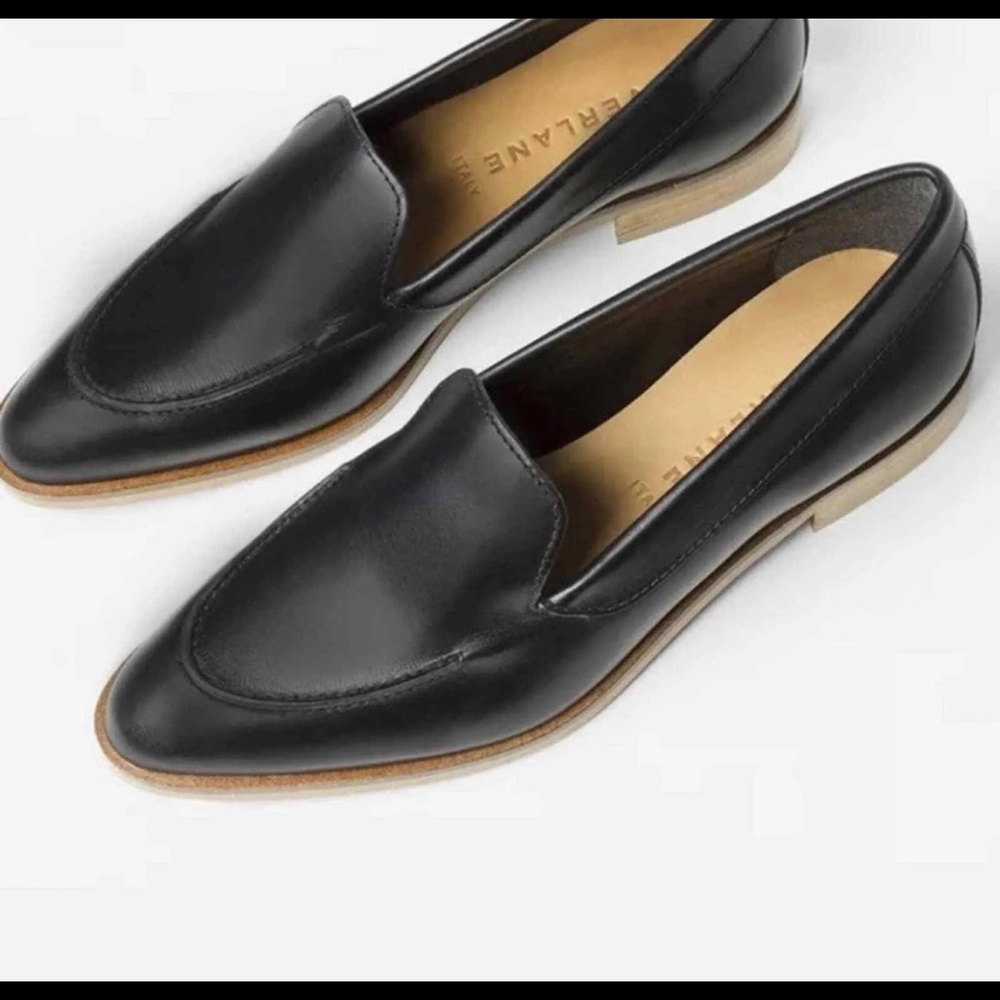 Everlane Black Leather Loafers